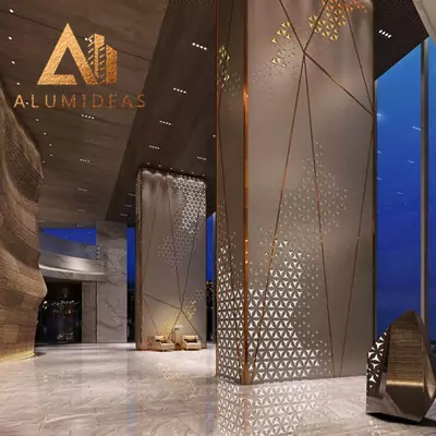 Aluminum column wrap