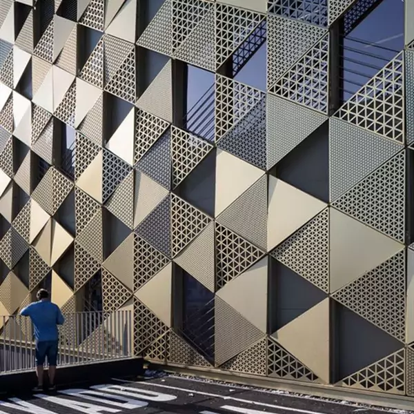 Aluminum perforated facade