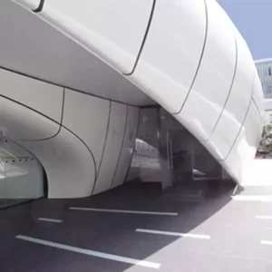 Metal building exterior facade