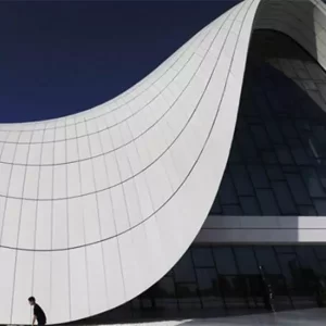 Aluminum hyperboloid panel gym cladding