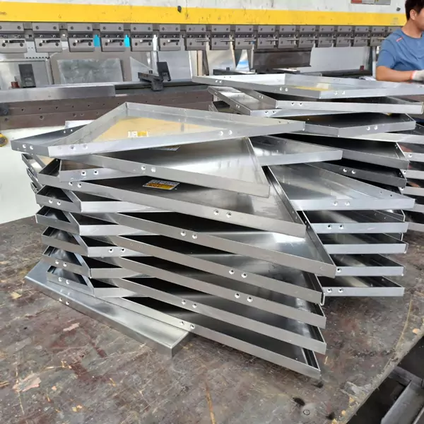 Aluminum plate bending process