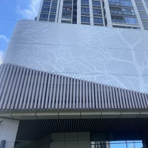 Round hole curtain wall