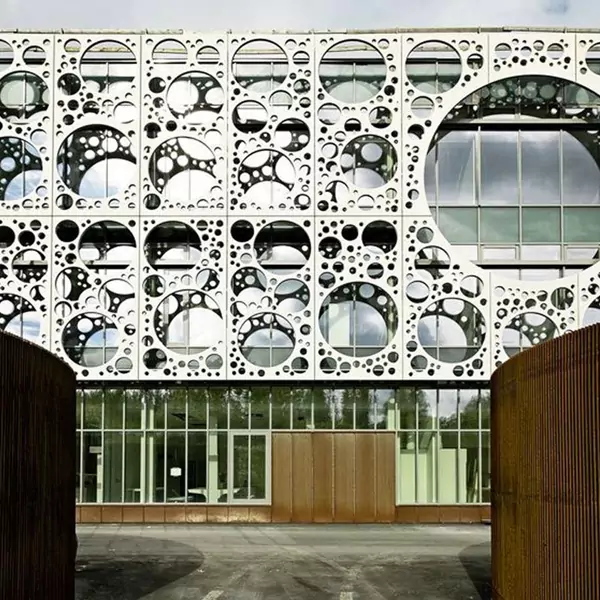 Exterior decorative aluminum panels curtain wall design