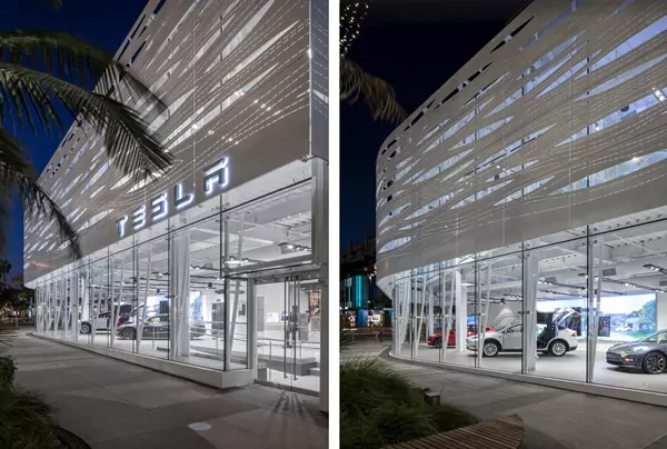 Tesla exterior decorative aluminum panels design 2
