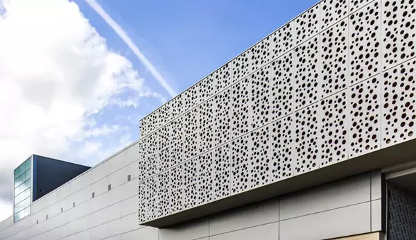 perforated metal cladding panel for business