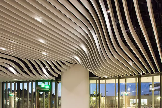 curved aluminum ceiling