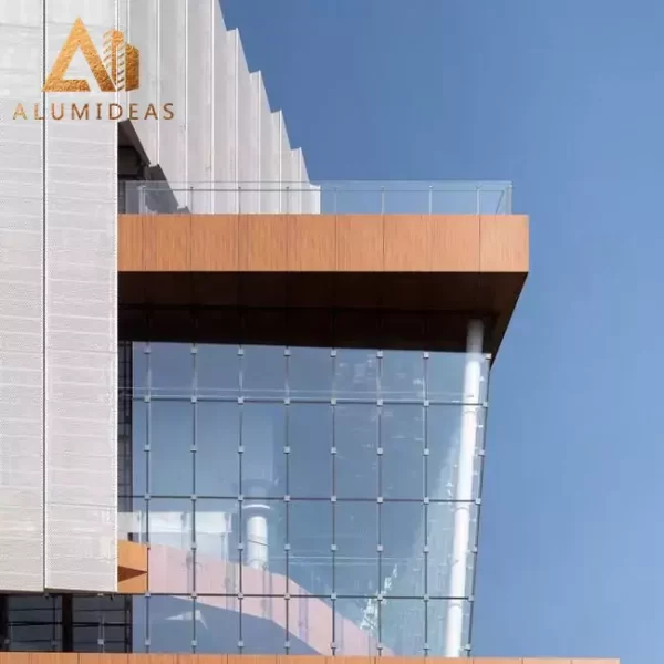 Aluminum Wall Cladding Facade in Commercial Building from Alumideas