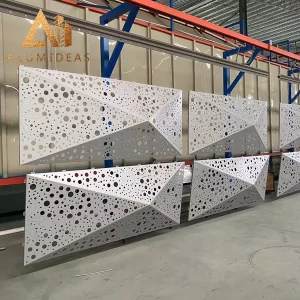 Aluminum facade panels