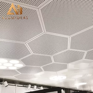 Plafond perforé en aluminium