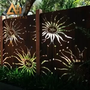 panneaux de clôture découpés au laser