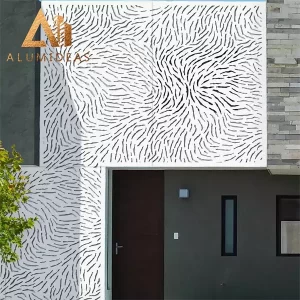 Aluminium panel wall