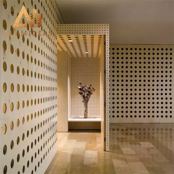 Aluminum Modern perforated metal privacy screen