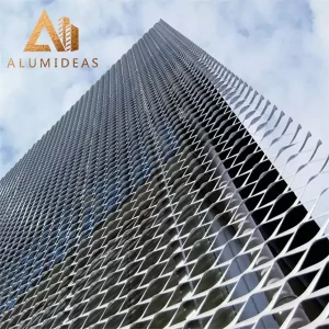 Paneles de malla de aluminio
