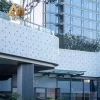 Aluminum metal wall panels hallway view