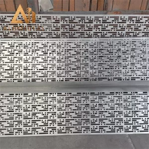Aluminum perforated panel cladding design Detail