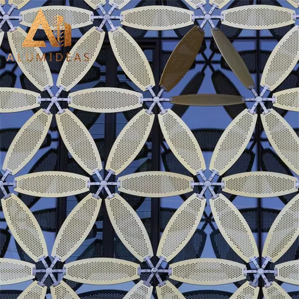 Архитектурный алюминиевый декоративный перфорированный лист