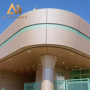 Decorative external aluminum composite panel