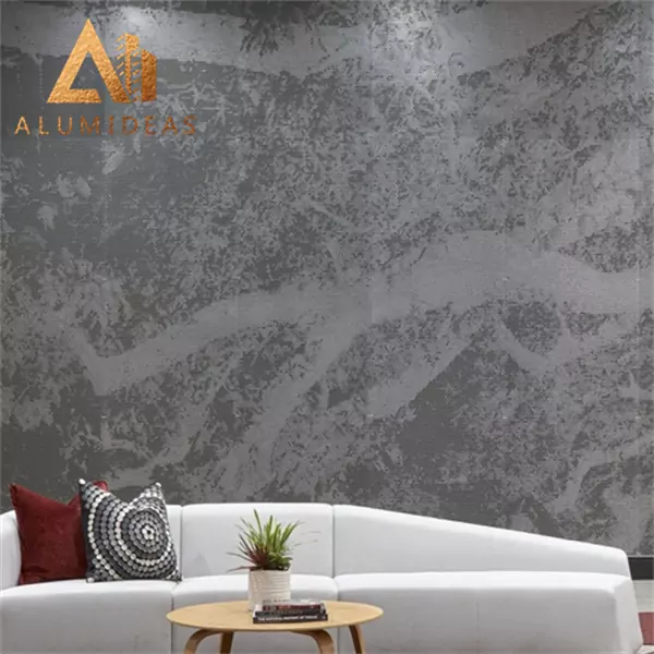 Decorative metal aluminium in architecture