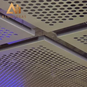 Perforated ceiling panel