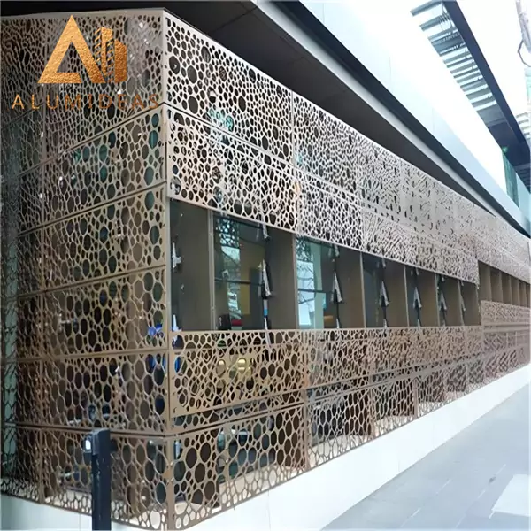 perforated metal sheet facade