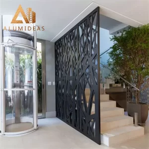 Aluminum modern laser cut decorative fencing