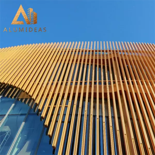 Aluminum outside cladding architectural strips walls