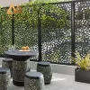 Aluminum panel fence