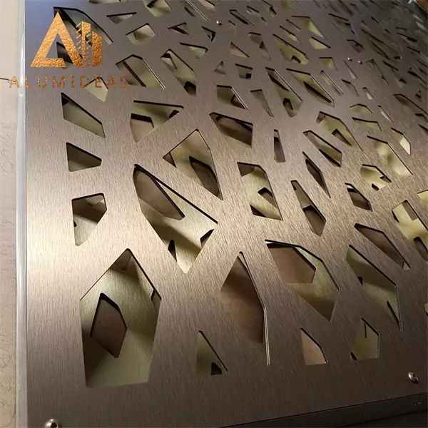 Aluminum perforated architectural aluminum panels