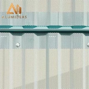 Crafted metal outdoor mesh panels