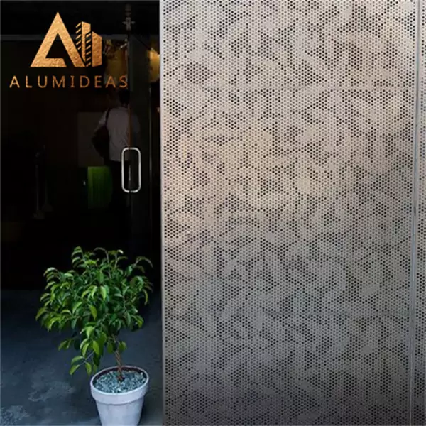 Decorative aluminum metal screen panels