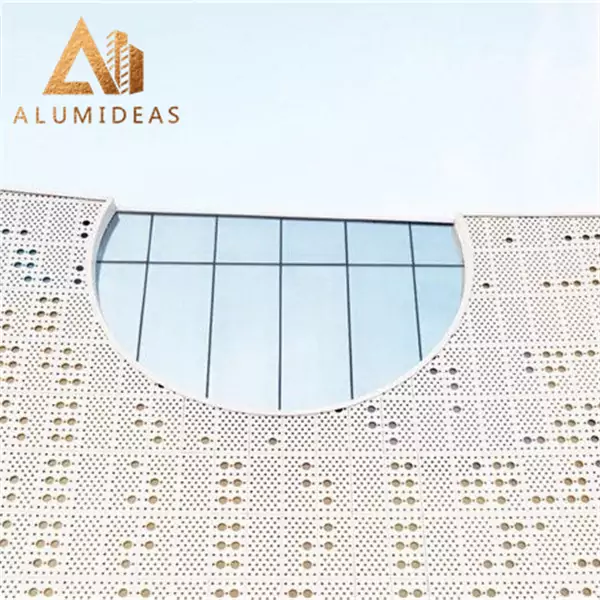 Decorative external cladding curtain wall painted metal sheet