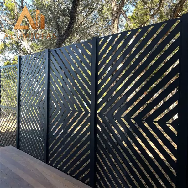 Decorative perforated Pattern aluminum laser cut metal screens