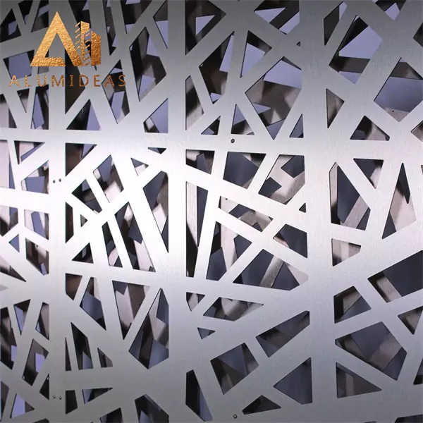 Decorative perforated powder coated aluminium sheet