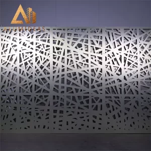 Laser cut interior aluminum screen