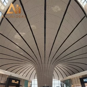 Metal interior ceiling