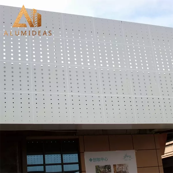 Perforated wall panel