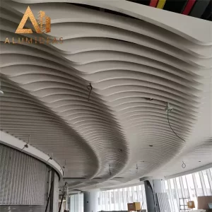 aluminium curved design ceiling