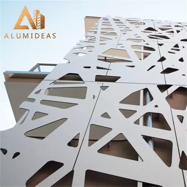 aluminum Modern style Pattern perforated facade panel