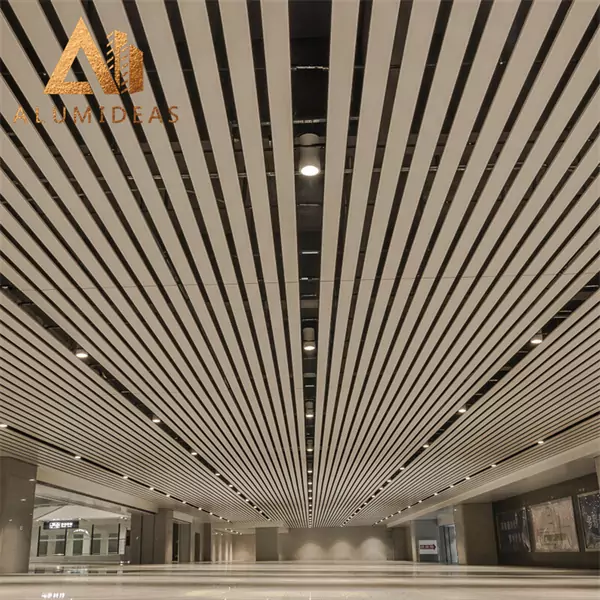 perforated aluminium metal slat ceiling system