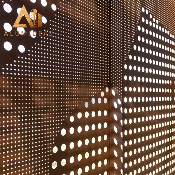 perforated cladding panels