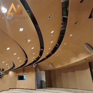 panneau de plafond en métal en aluminium de style