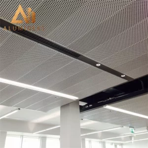 Aluminium suspended ceiling panel