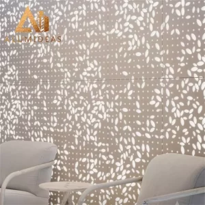 Aluminum decorative screen background