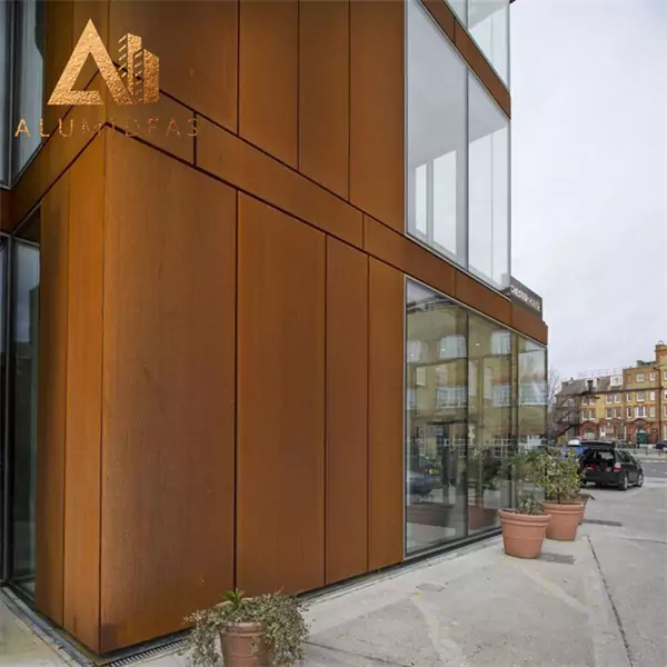 American Modern Design taman bangunan panel komposit aluminium