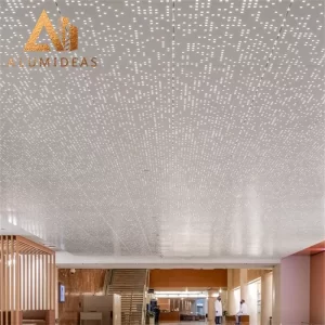 Aluminum ceiling panel for mall