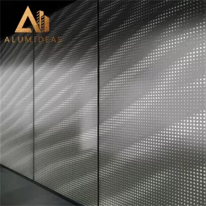 Panel perforado de aluminio