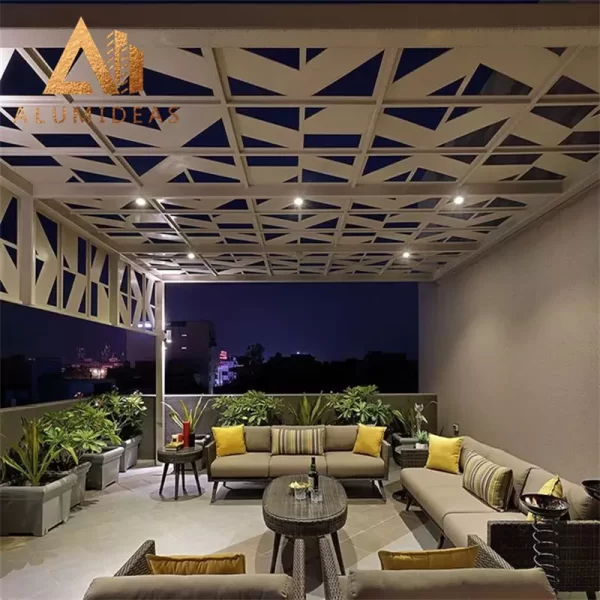 Interior decorative aluminium perforated metal ceiling