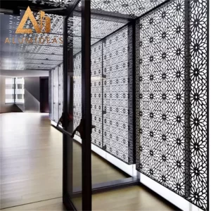 Laser cut aluminum screen