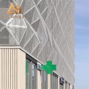 Outdoor Facade System 3D laser cut sheet metal panels