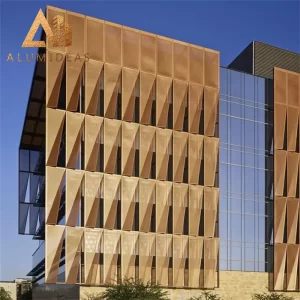 Sunshade aluminyo facade panel